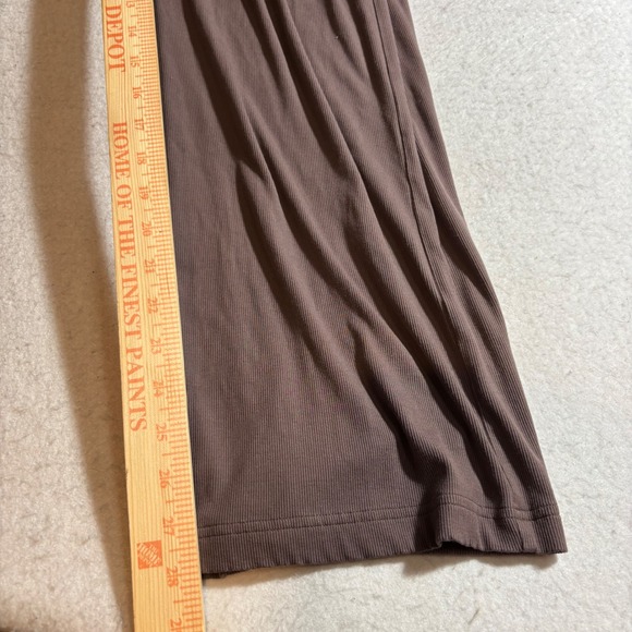 Vuori Pose Henley Jumpsuit Womens Size S Mauve Ribbed Lounge Drawstring Casual - Picture 11 of 12